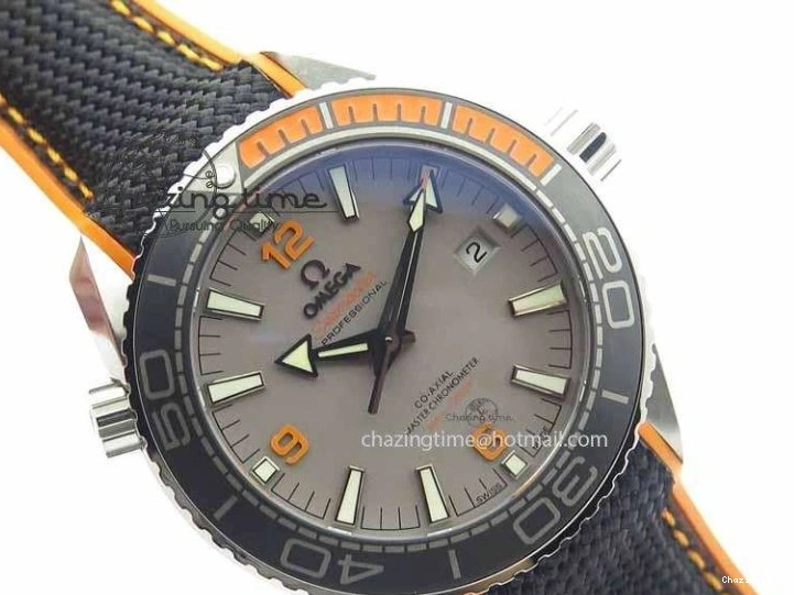 0411 UrbanStyle Planet Ocean 2016 43.5mm SS OM 1:1 Best Edition Gray Dial On Black Nylon Strap A 8168